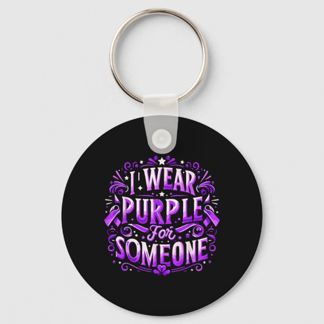 Porte-clés Portez le turquoise violet pour le drapeau de sens (Recto)