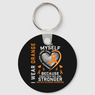 Porte-clés Portez Orange pour moi-même Sclérose en plaques