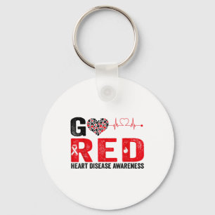 Porte-clés Portez Red Day Go Red En Février Maladie cardiaque
