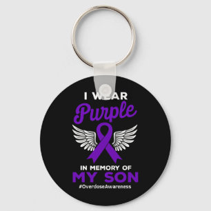 Porte-clés Portez Une Mémoire Violette De Mon Fils Adjudicati