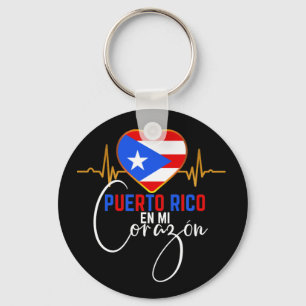 Porte-clés Porto Rico en mi Corazon Puerto Rican Pride