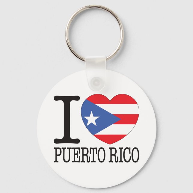 Porte-clés Porto Rico Love v2 (Recto)