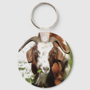 Porte-clés Portrait Artistique Whimsical D'Un Graissage De Ch