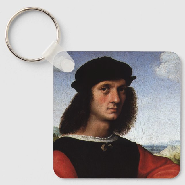 Porte-clés Portrait d'Agnolo Doni par Raphael Sanzio (Recto)