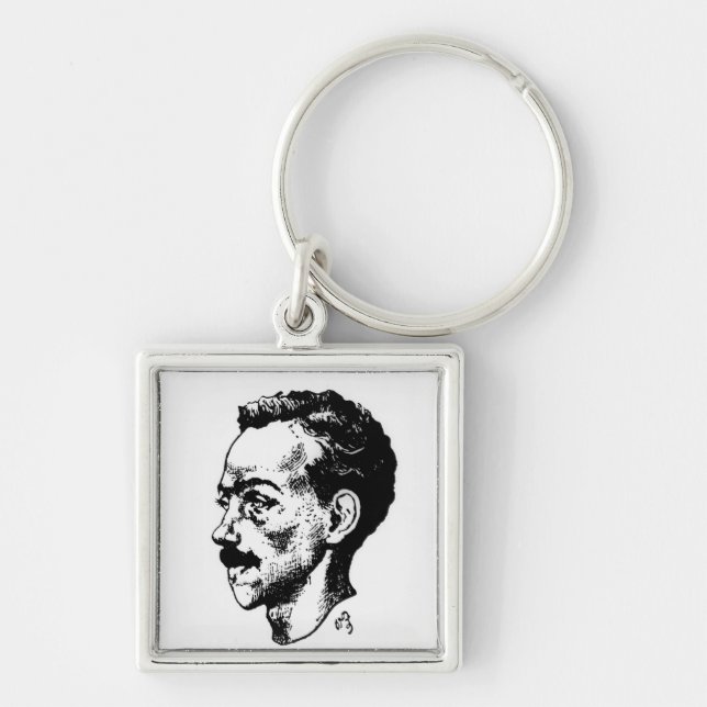 Porte-clés Portrait d'Arthur Rimbaud (Devant)