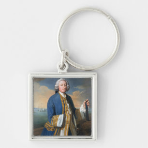 Porte-clés Portrait de 1709-87) participations de capitaine