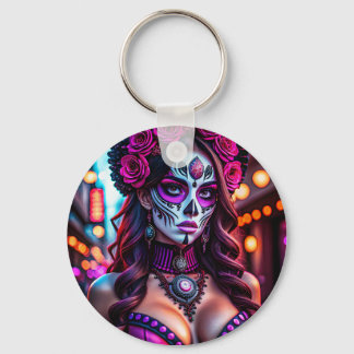 Porte-clés Portrait de Catrina de Día de los Muertos