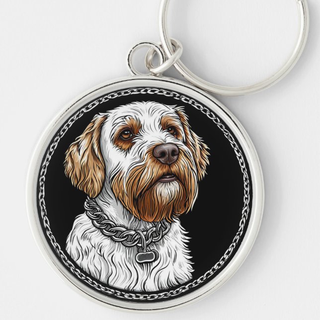 Porte-clés Portrait de chien mignon (Devant)