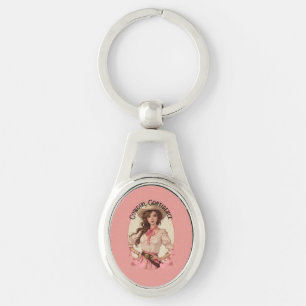 Porte-clés Portrait de cowgirl coquette de mode western