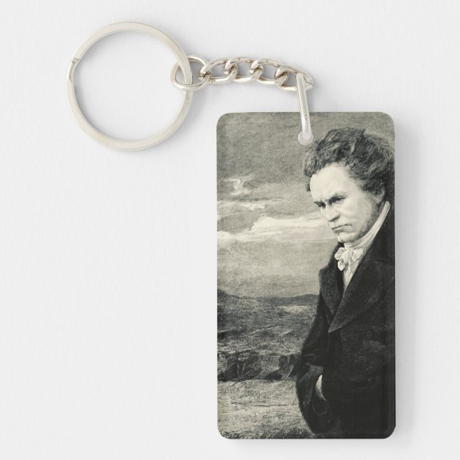 Porte-clés Portrait de cru de Ludwig van Beethoven (Devant)