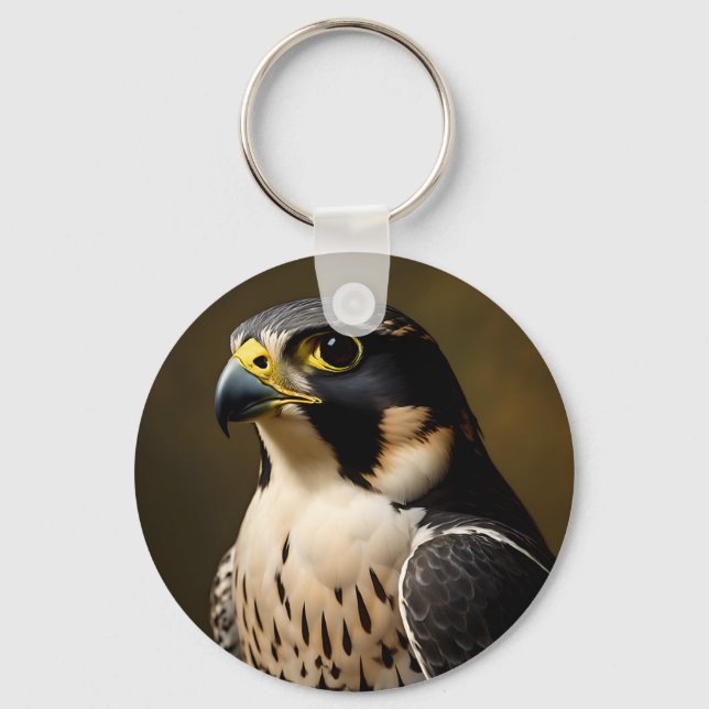 Porte-clés Portrait de Faucon Pèlerin (Recto)