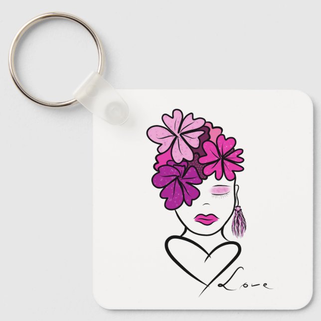 Porte-clés Portrait de femme (Recto)