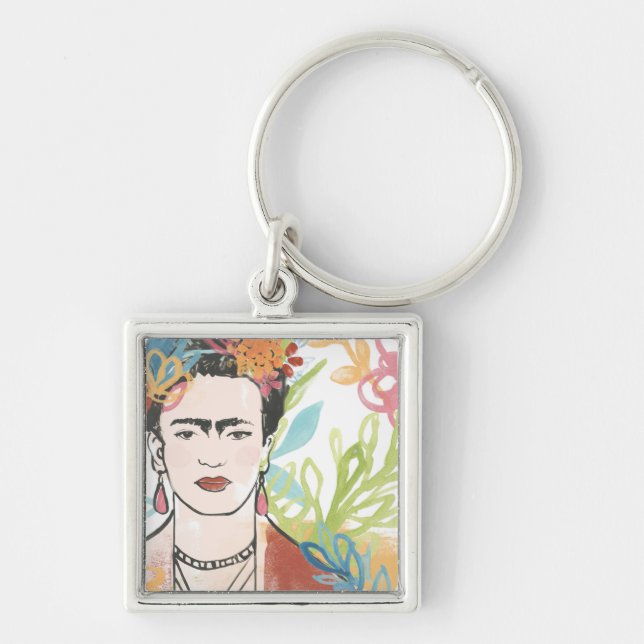 Porte-clés Portrait de Frida Kahlo (Devant)