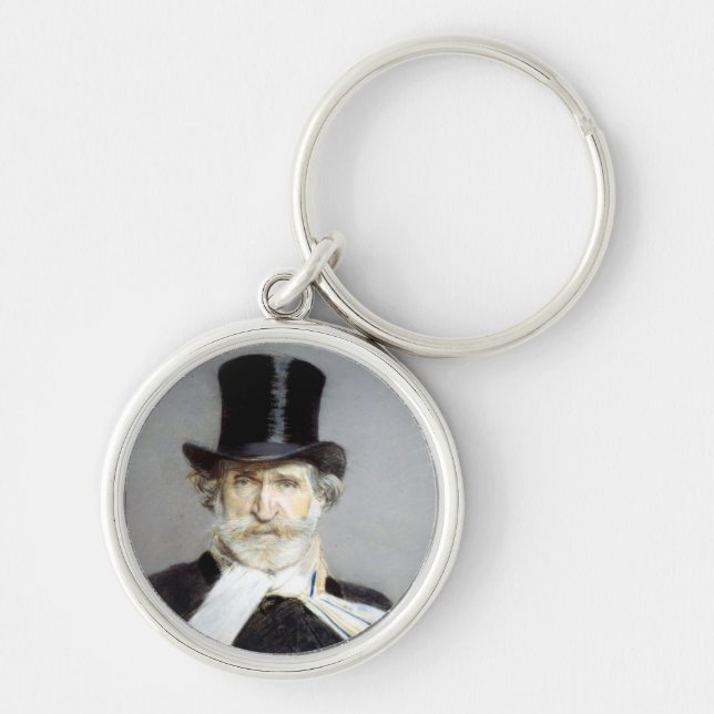 Porte-clés Portrait de Giuseppe Verdi, compositeur italien d' (Devant)