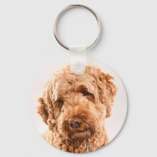 Porte-clés Portrait de Goldendoodle Studio