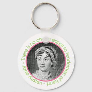 Porte-clés Portrait de Jane Austen avec le porte - clé de