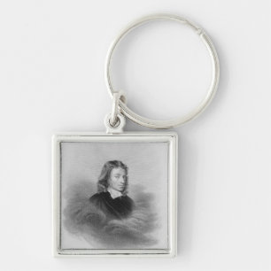 Porte-clés Portrait de John Milton (1608-74) gravé par