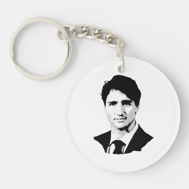 Porte-clés Portrait de Justin Trudeau (Devant)