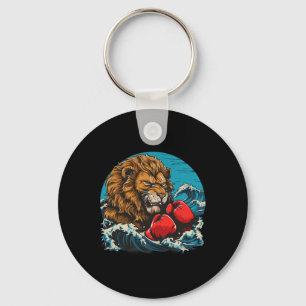 Porte-clés Portrait de Lion Boxeur Motif Faune Amateur de Kic