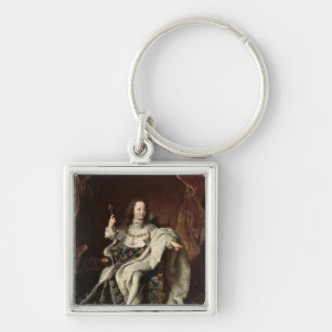 Porte-clés Portrait de Louis XV dans des robes longues de