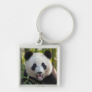 Porte-clés Portrait de panda souriant