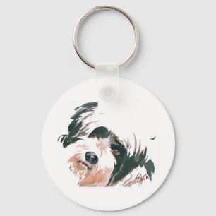 Porte-clés Portrait de Terrier tibétain
