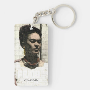 Porte-clés Portrait de textile de Frida Kahlo