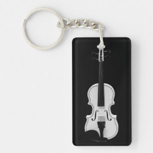 Porte-clés Portrait de violon - Photographie noir et blanc