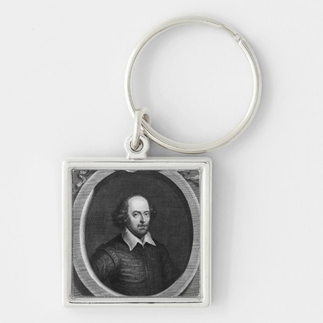 Porte-clés Portrait de William Shakespeare 1719 (Devant)