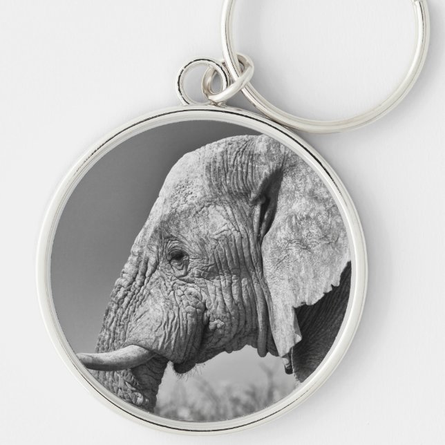 Porte-clés Portrait d'éléphant (Devant)
