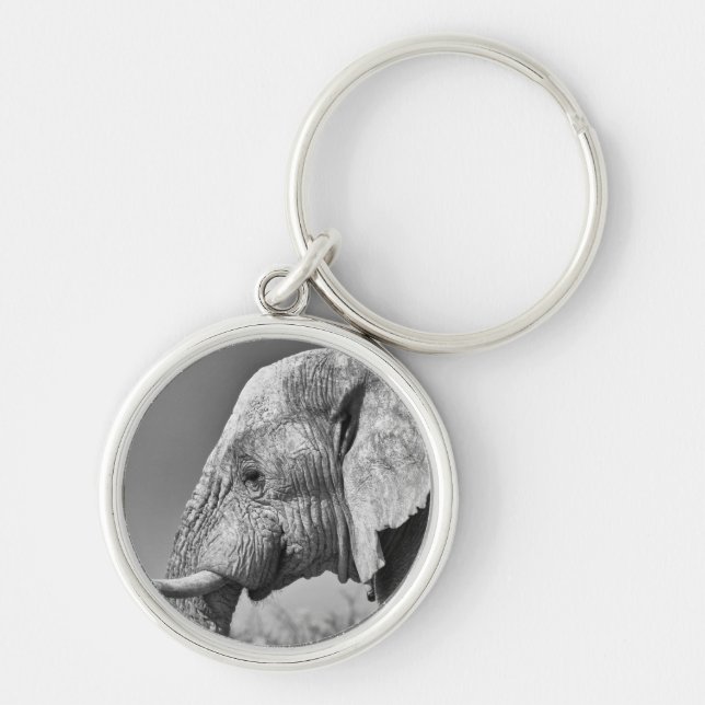 Porte-clés Portrait d'éléphant (Devant)