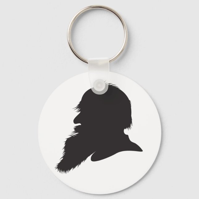 Porte-clés Portrait du profil Leo Tolstoï (Recto)