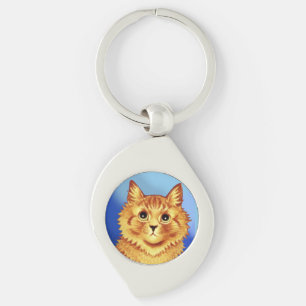 Porte-clés Portrait d'un chat orange par Louis Wain 