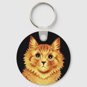 Porte-clés Portrait d'un chat orange par Louis Wain 