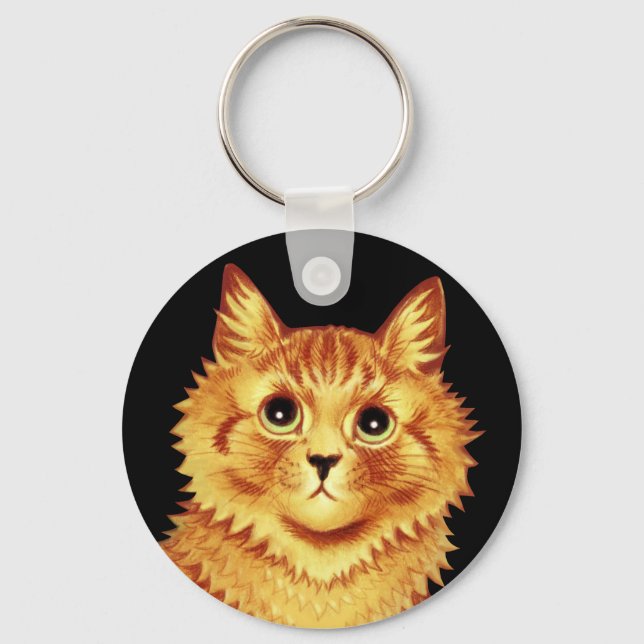 Porte-clés Portrait d'un chat orange par Louis Wain  (Recto)