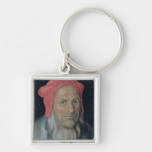 Porte-clés Portrait d'un homme barbu dans Red Hat, 1520