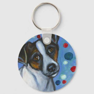 Porte-clés Portrait d'un Jack Russell