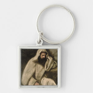 Porte-clés Portrait d'un moine, c.1840-45 (huile sur la