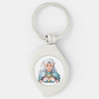 Porte-clés Portrait d'une belle femme elfe