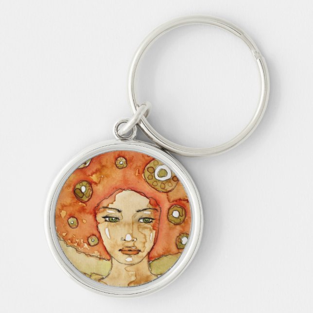 Porte-clés Portrait d'une belle fille (Devant)