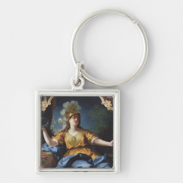 Porte-clés Portrait d'une femme comme Minerva, 1730 (Devant)
