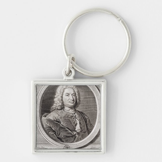 Porte-clés Portrait en Jean Bernoulli gravé par (Devant)