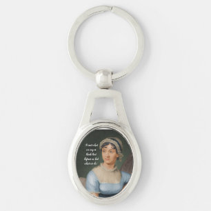 Porte-clés Portrait et citation de Jane Austen