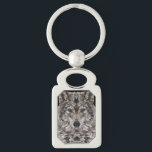 Porte-clés Portrait géométrique Wolf Lone<br><div class="desc">Rappelez-vous ou à quelqu'un que vous aimez que "vous êtes assez" avec cette image de Loup solitaire. Vous n'avez pas besoin de l'approbation de la foule et vous pouvez prendre vos propres décisions. Soyez farouchement indépendants ! Ce loup géométrique regarde son défi. Un vrai alpha fidèle à son pack. Elle...</div>