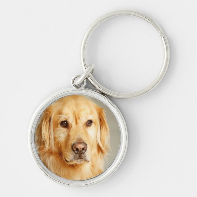 Porte-clés Portrait Golden Retriever (Devant)