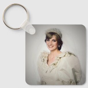 Porte-clés Portrait mariage Princess Diana stylisé