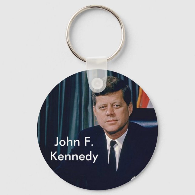 Porte-clés Portrait officiel JFK du domaine public (Recto)