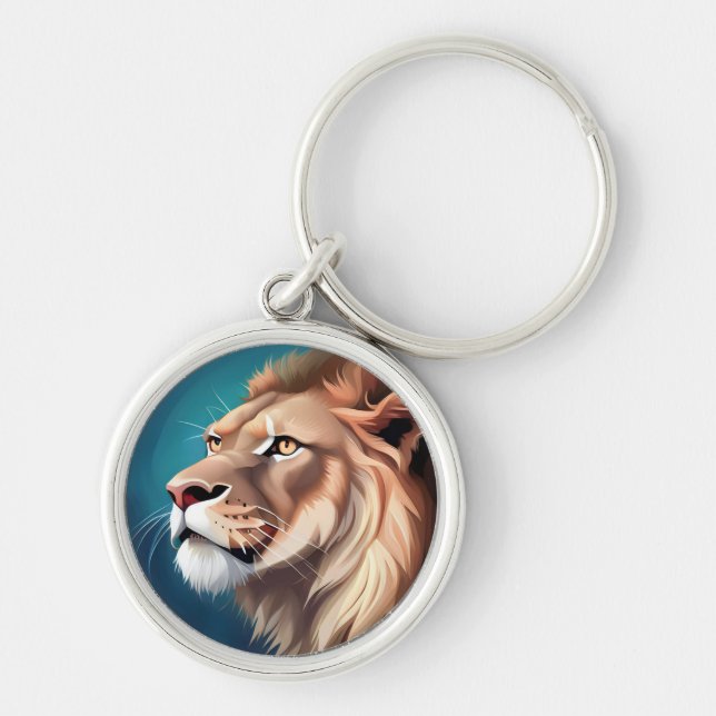 Porte-clés Portrait Posé Côté Lion-56557 (Devant)