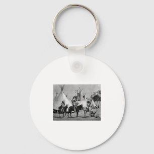 Porte-clés Portrait Vintage amérindien