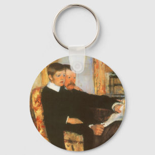 Porte-clés Portrait vintage de père et fils par Mary Cassatt
